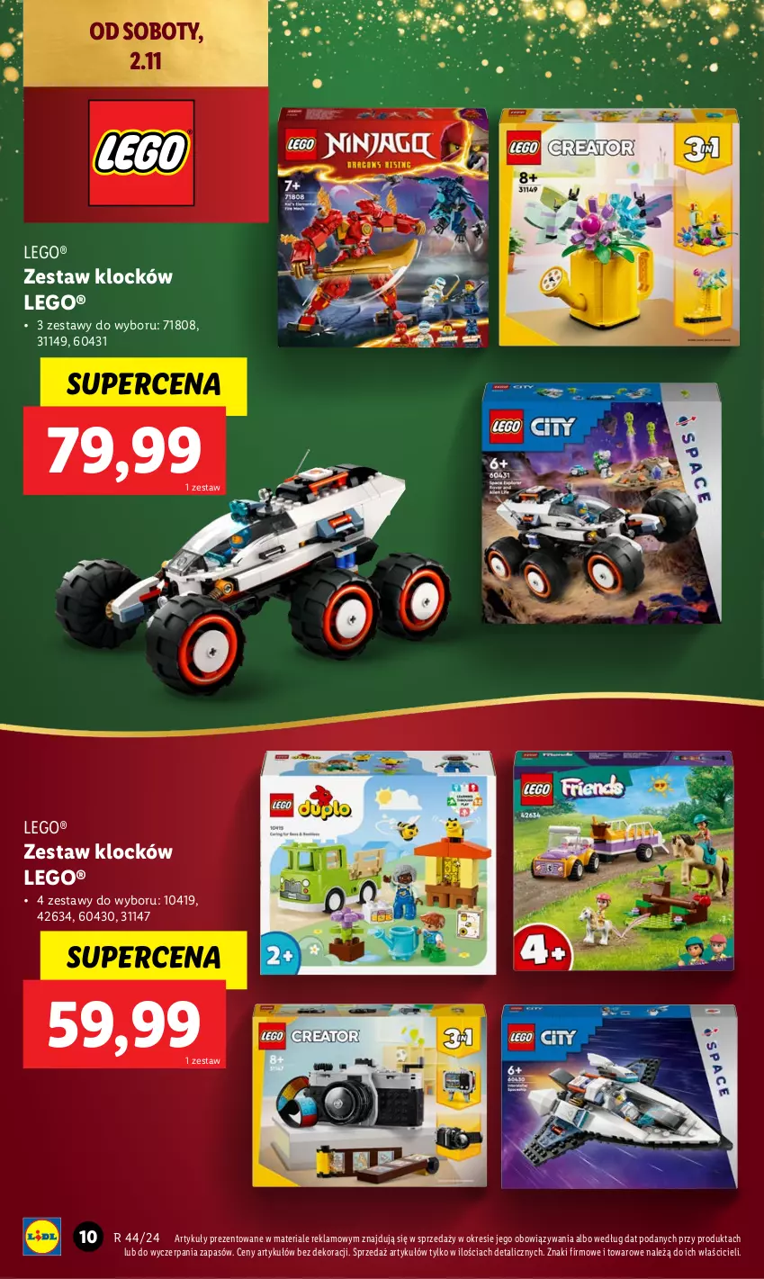 Gazetka promocyjna Lidl - KATALOG ZABAWKI - ważna 02.11 do 24.12.2024 - strona 10 - produkty: LEGO