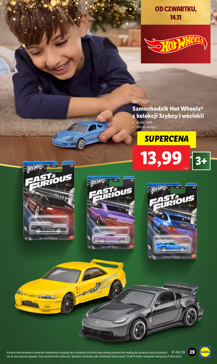 Gazetka promocyjna Lidl - KATALOG ZABAWKI - ważna 02.11 do 24.12.2024 - strona 29 - produkty: Chodzik, Hot Wheels, Mattel