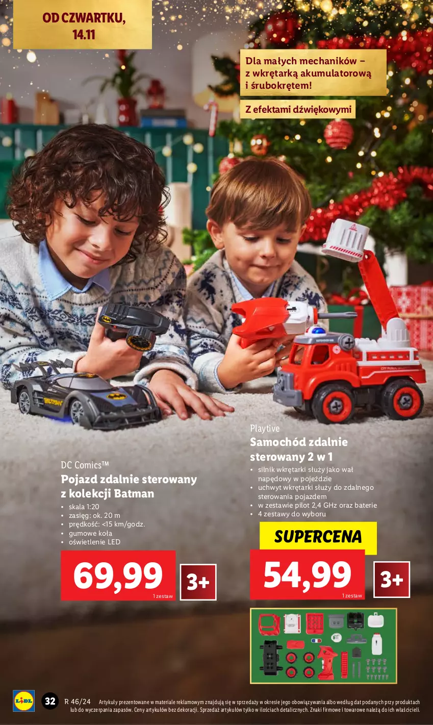 Gazetka promocyjna Lidl - KATALOG ZABAWKI - ważna 02.11 do 24.12.2024 - strona 32 - produkty: Akumulator, Pojazd, Samochód, Wkręt