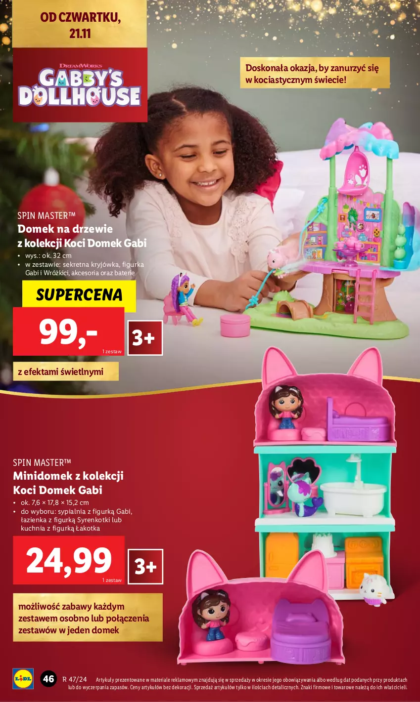 Gazetka promocyjna Lidl - KATALOG ZABAWKI - ważna 02.11 do 24.12.2024 - strona 46 - produkty: Domek na drzewie, Koc, Kret, Kuchnia, Sypialnia