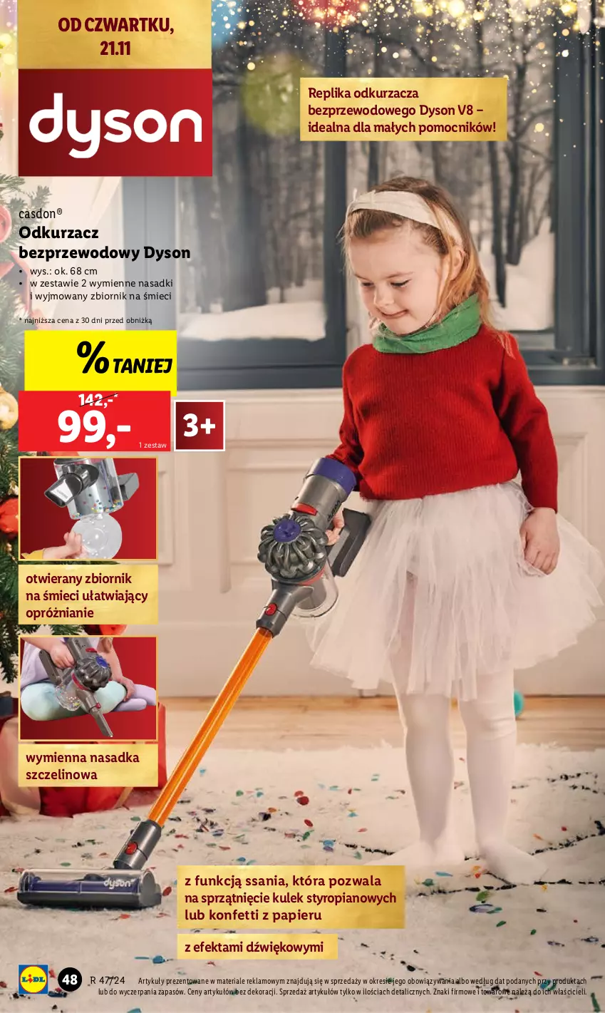 Gazetka promocyjna Lidl - KATALOG ZABAWKI - ważna 02.11 do 24.12.2024 - strona 48 - produkty: Odkurzacz, Odkurzacz bezprzewodowy, Papier