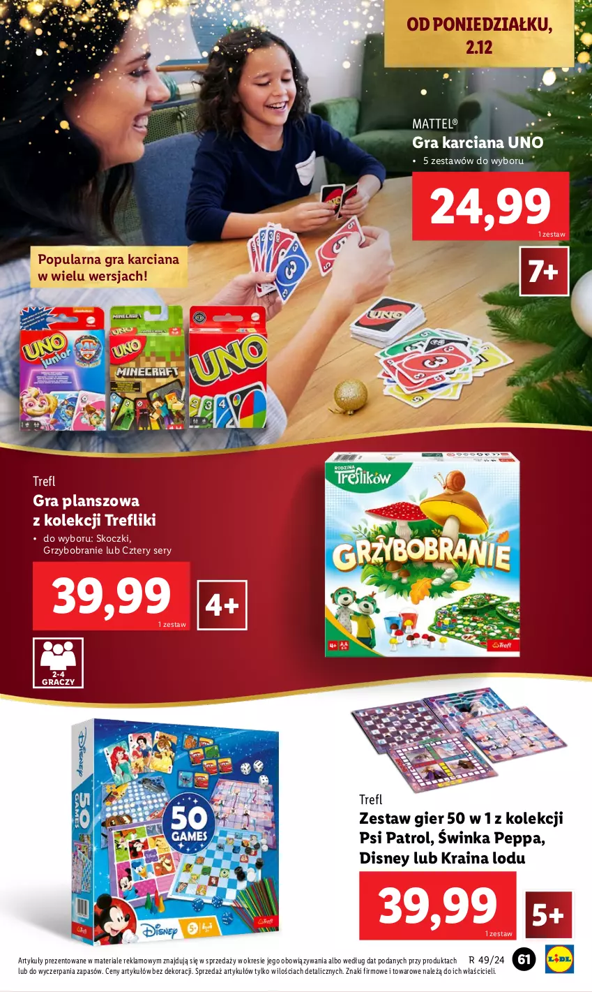 Gazetka promocyjna Lidl - KATALOG ZABAWKI - ważna 02.11 do 24.12.2024 - strona 61 - produkty: Disney, Gra, Inka, Koc, Mattel, Psi Patrol, Ser