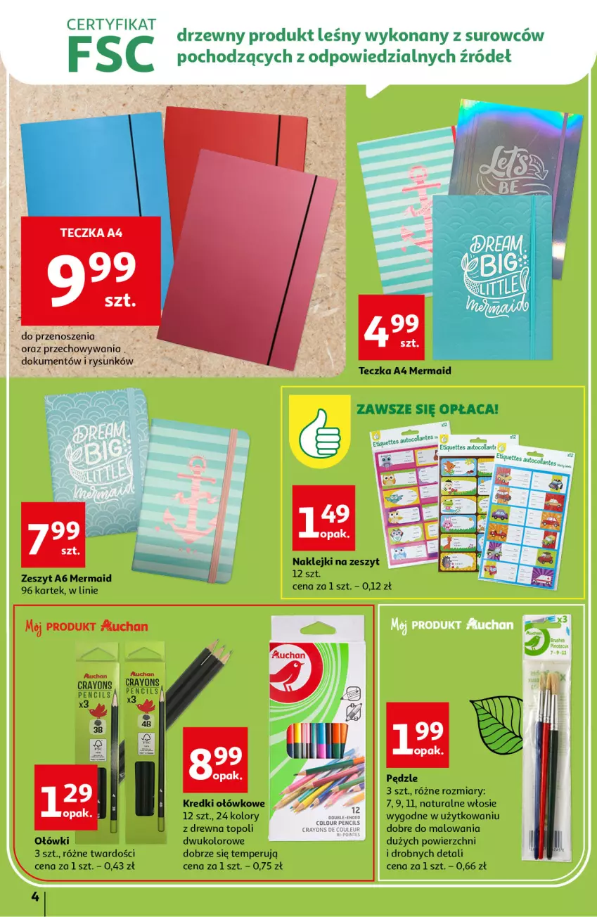 Gazetka promocyjna Auchan - Szkoła oszczędzania Hipermarkety 18-24.08 - ważna 18.08 do 24.08.2022 - strona 4 - produkty: Gra, Klej, Top