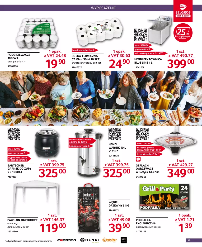 Gazetka promocyjna Selgros - Oferta gastronomiczna - ważna 11.08 do 24.08.2022 - strona 15 - produkty: Garnek, Podgrzewacze, Termos, Top, Węgiel drzewny