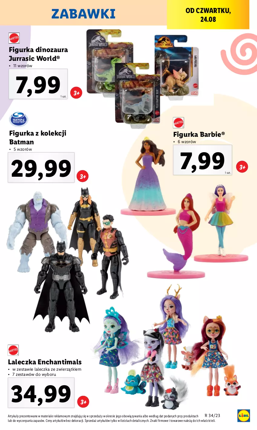 Gazetka promocyjna Lidl - GAZETKA - ważna 21.08 do 27.08.2023 - strona 45 - produkty: Barbie, Dinozaur, Enchantimals