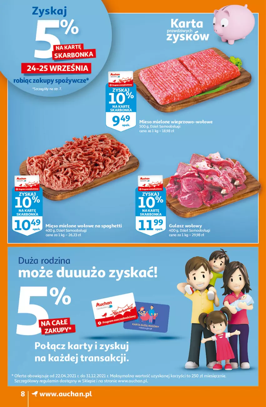 Gazetka promocyjna Auchan - Oszczedzanie z aplikacją Auchan Supermarkety - ważna 23.09 do 29.09.2021 - strona 8