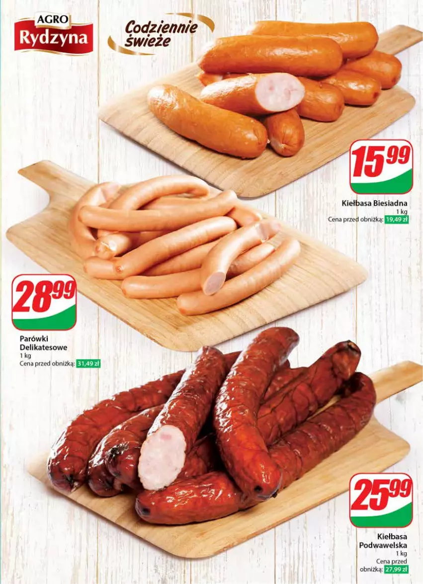 Gazetka promocyjna Dino - Gazetka 24 / 2024 - ważna 12.06 do 18.06.2024 - strona 31 - produkty: Kiełbasa, Kiełbasa biesiadna, Parówki, Wawel