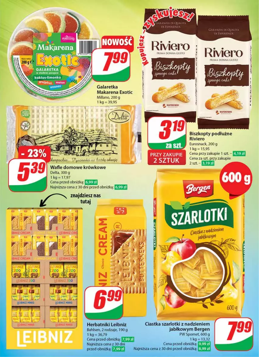 Gazetka promocyjna Dino - Gazetka 24 / 2024 - ważna 12.06 do 18.06.2024 - strona 9 - produkty: Biszkopty, Gala, Galaretka, Kaktus, Limonka, Prima, Wafle