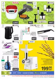 Gazetka promocyjna Carrefour - Gazetka Carrefour - Gazetka - ważna od 27.03 do 27.03.2021 - strona 34 - produkty: Piec, Odkurzacz, Rum, Blender ręczny, Blender, Remington, Maszynka do mielenia, Termometr, Czajnik, Trzepaczka, Gofrownica, Pojemnik, Prostownica do włosów, Taca, Szynka, Tefal, Maszynka, Zelmer, Amica, K2, Fa