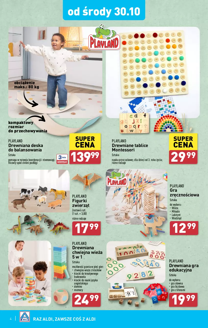 Gazetka promocyjna Aldi - Artykuły przemysłowe i tekstylia - ważna 28.10 do 02.11.2024 - strona 4 - produkty: Dzieci, Gra, Klocki, Monte, Tera, Wagi