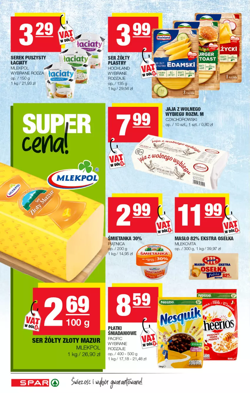 Gazetka promocyjna Spar - Spar - ważna 29.05 do 08.06.2022 - strona 4 - produkty: Cif, Danio, Fa, Jaja, Jaja z wolnego wybiegu, LG, Masło, Mleko, Mlekovita, Piątnica, Ser, Serek, Serek puszysty