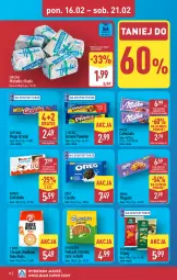 Gazetka promocyjna Aldi - Pełna oferta - Gazetka - ważna od 21.02 do 21.02.2026 - strona 12 - produkty: Goplana, Ciastka, Ser, Bake Rolls, Gra, Chrupki chlebowe, Beskidzki, Chipsy, Chrupki, LANA, 7 Days, Tonik, Grześki, Czekolada, Przysnacki, Baton, E. Wedel, Chleb, Oreo, Kinder, Milka, Michałki, Beskidzkie paluszki