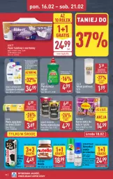 Gazetka promocyjna Aldi - Pełna oferta - Gazetka - ważna od 21.02 do 21.02.2026 - strona 20 - produkty: Nutella, Gra, Do mycia naczyń, Papier, Whiskas, Mirinda, Płyn do mycia naczyń, Papier toaletowy, Pepsi, Szampon, Ferrero, Płyn do mycia, Mleko