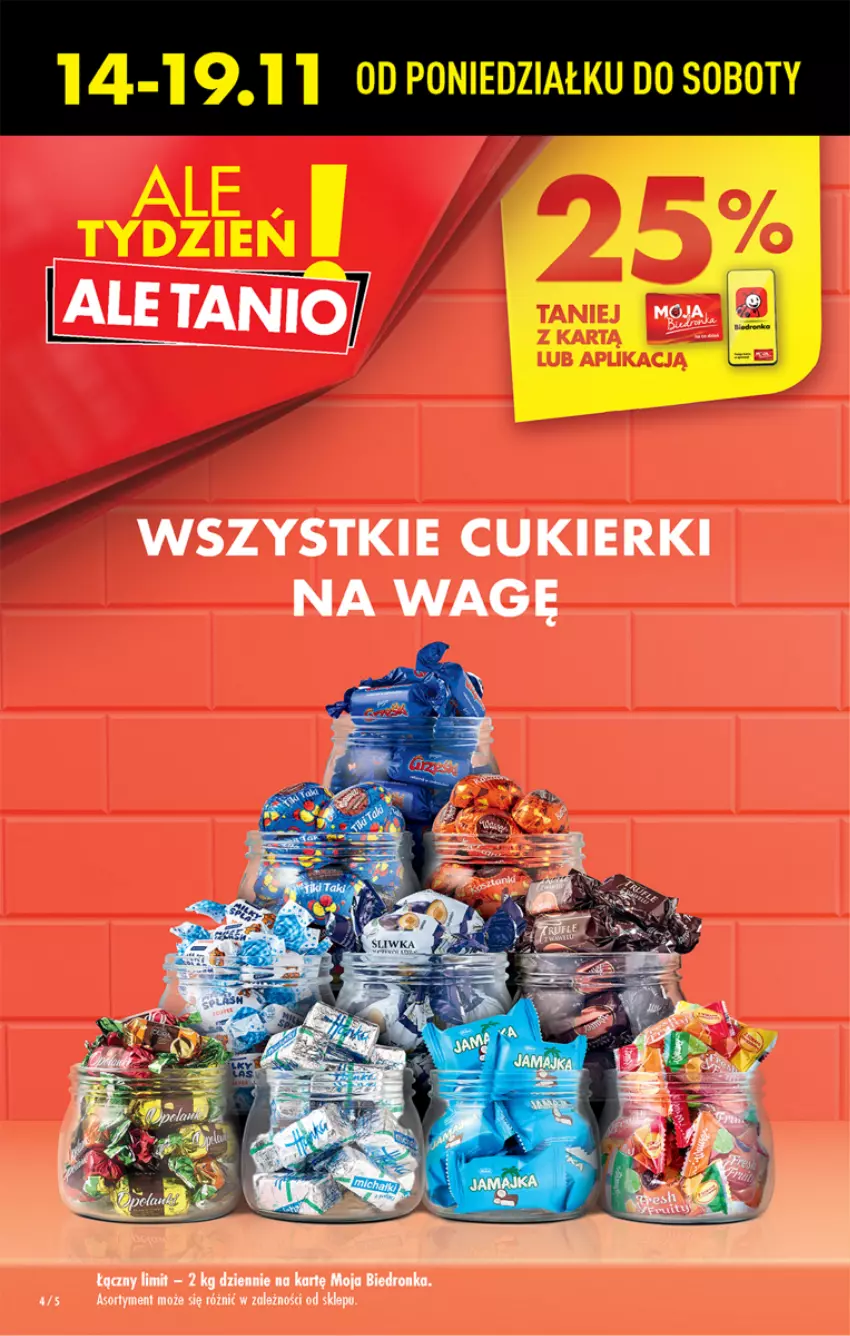 Gazetka promocyjna Biedronka - W tym tygodniu  P - ważna 14.11 do 19.11.2022 - strona 4 - produkty: Cukier, Cukierki, Dron