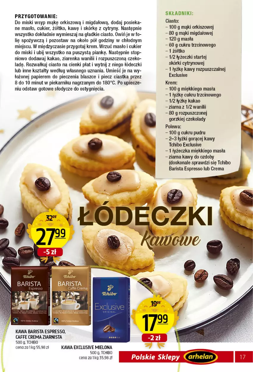 Gazetka promocyjna Arhelan - Gazetka - ważna 15.03 do 03.04.2021 - strona 17 - produkty: Ciastka, Cukier, Cytryny, Kakao, Kawa, Masło, Papier, Piec, Piekarnik, Tchibo, Tchibo Barista, Top