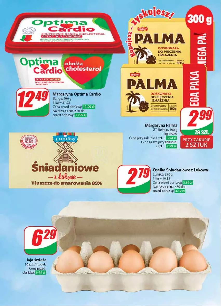 Gazetka promocyjna Dino - Gazetka 9 - ważna 28.02 do 05.03.2024 - strona 38 - produkty: Danio, Jaja, Margaryna, Miska, Optima, Optima Cardio, Palma, Piec, Ser