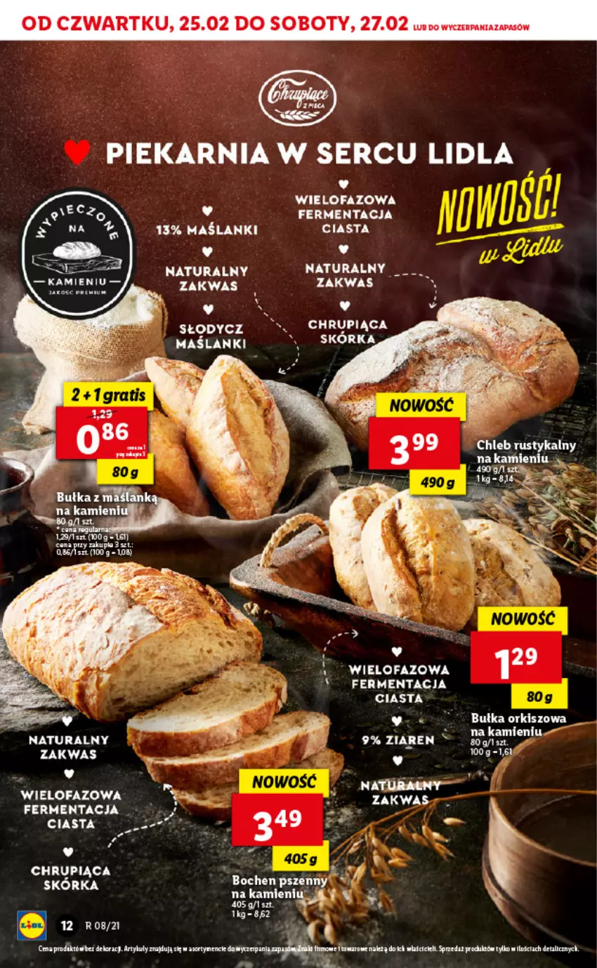 Gazetka promocyjna Lidl - GAZETKA - ważna 25.02 do 27.02.2021 - strona 12 - produkty: Chleb, Fa, Ser