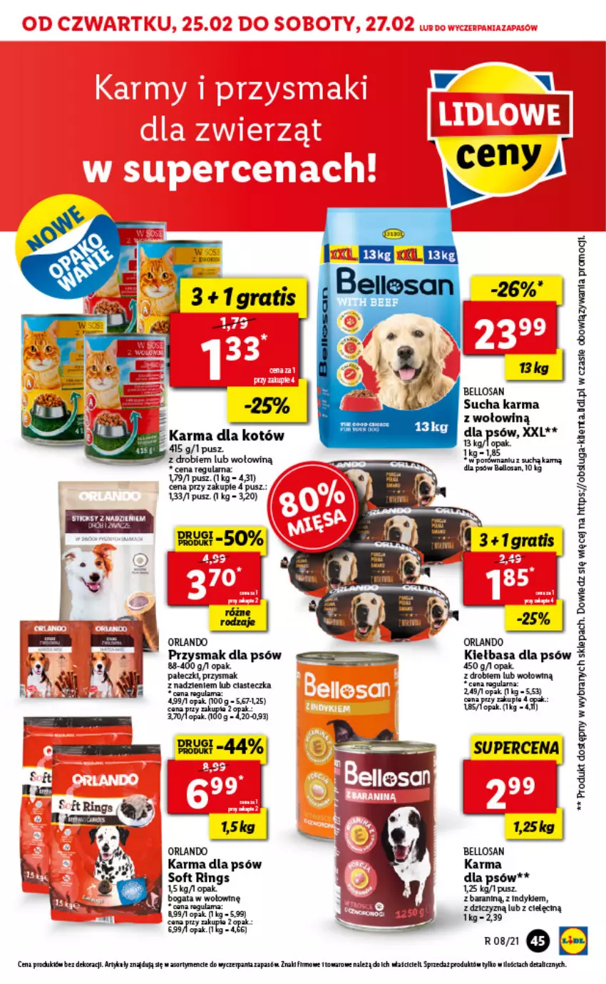 Gazetka promocyjna Lidl - GAZETKA - ważna 25.02 do 27.02.2021 - strona 45 - produkty: Bell, Gra, Kiełbasa, LG, Sucha karma