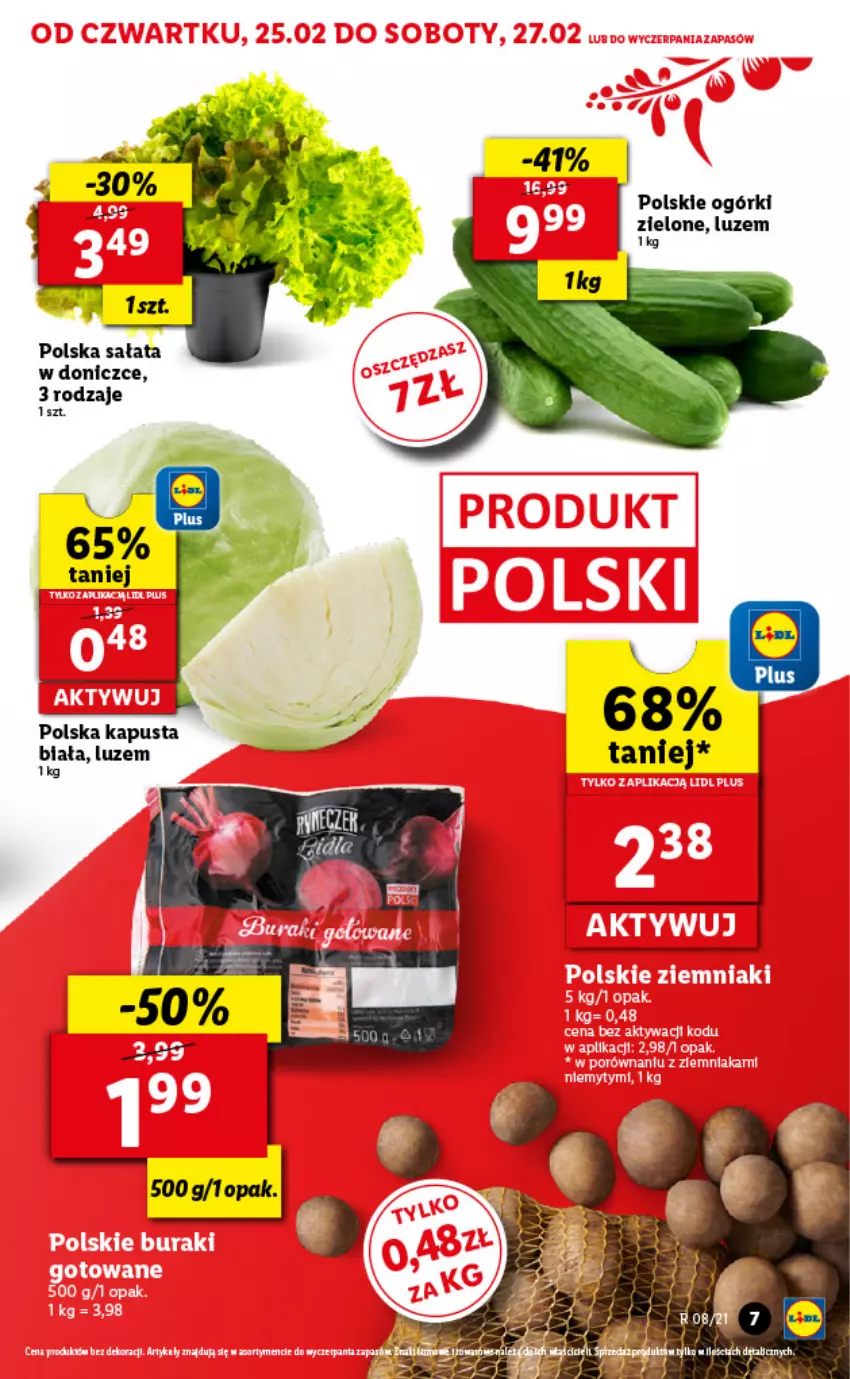 Gazetka promocyjna Lidl - GAZETKA - ważna 25.02 do 27.02.2021 - strona 7 - produkty: Sałat