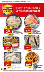 Gazetka promocyjna Lidl - GAZETKA - Gazetka - ważna od 27.02 do 27.02.2021 - strona 20 - produkty: Polędwica, Warzywa, Miętus, Moda, Pstrąg, Krewetki, Mintaj