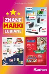 Gazetka promocyjna Auchan - Gazetka Znane Marki Lubiane Hipermarket Auchan - Gazetka - ważna od 07.06 do 07.06.2023 - strona 1 - produkty: Philips, Rama, Głośnik, Soundbar, Głośnik bluetooth, Margaryna, Delma, Masło