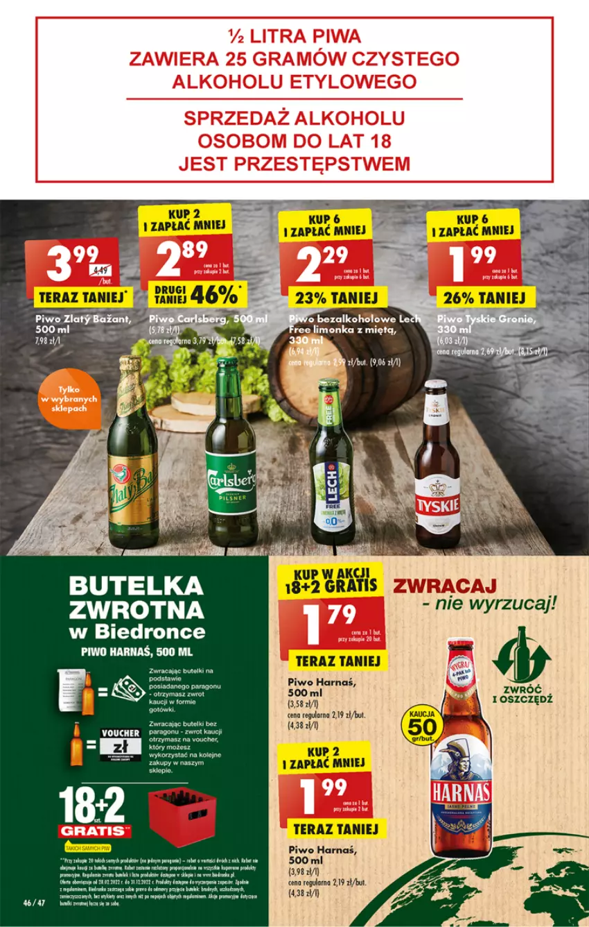 Gazetka promocyjna Biedronka - W tym tygodniu - ważna 10.10 do 15.10.2022 - strona 46 - produkty: Dron, Harnaś, Piwo, Tera