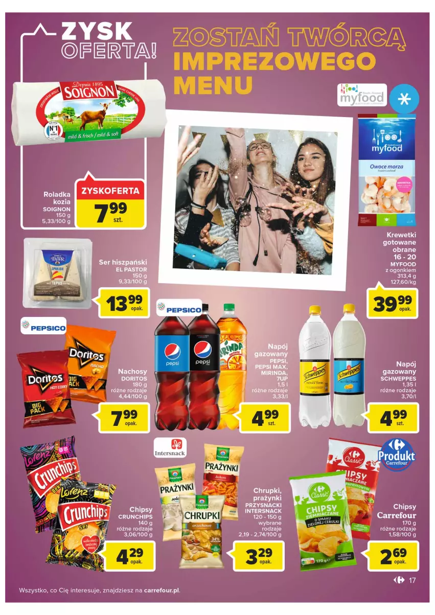 Gazetka promocyjna Carrefour - Gazetka Carrefour Targ świeżości - ważna 18.01 do 24.01.2022 - strona 17 - produkty: LG, Przysnacki, Schweppes