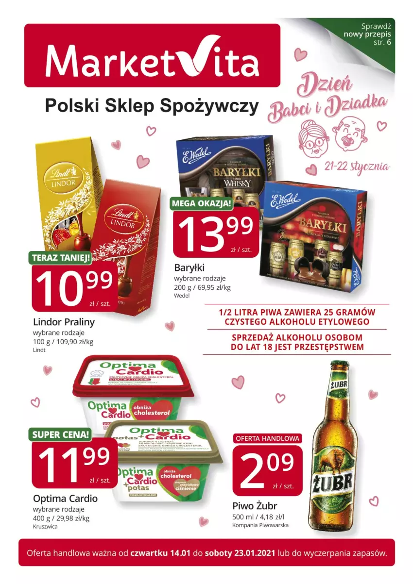 Gazetka promocyjna Market Vita - Gazetka promocyjna - ważna 14.01 do 23.01.2021 - strona 1