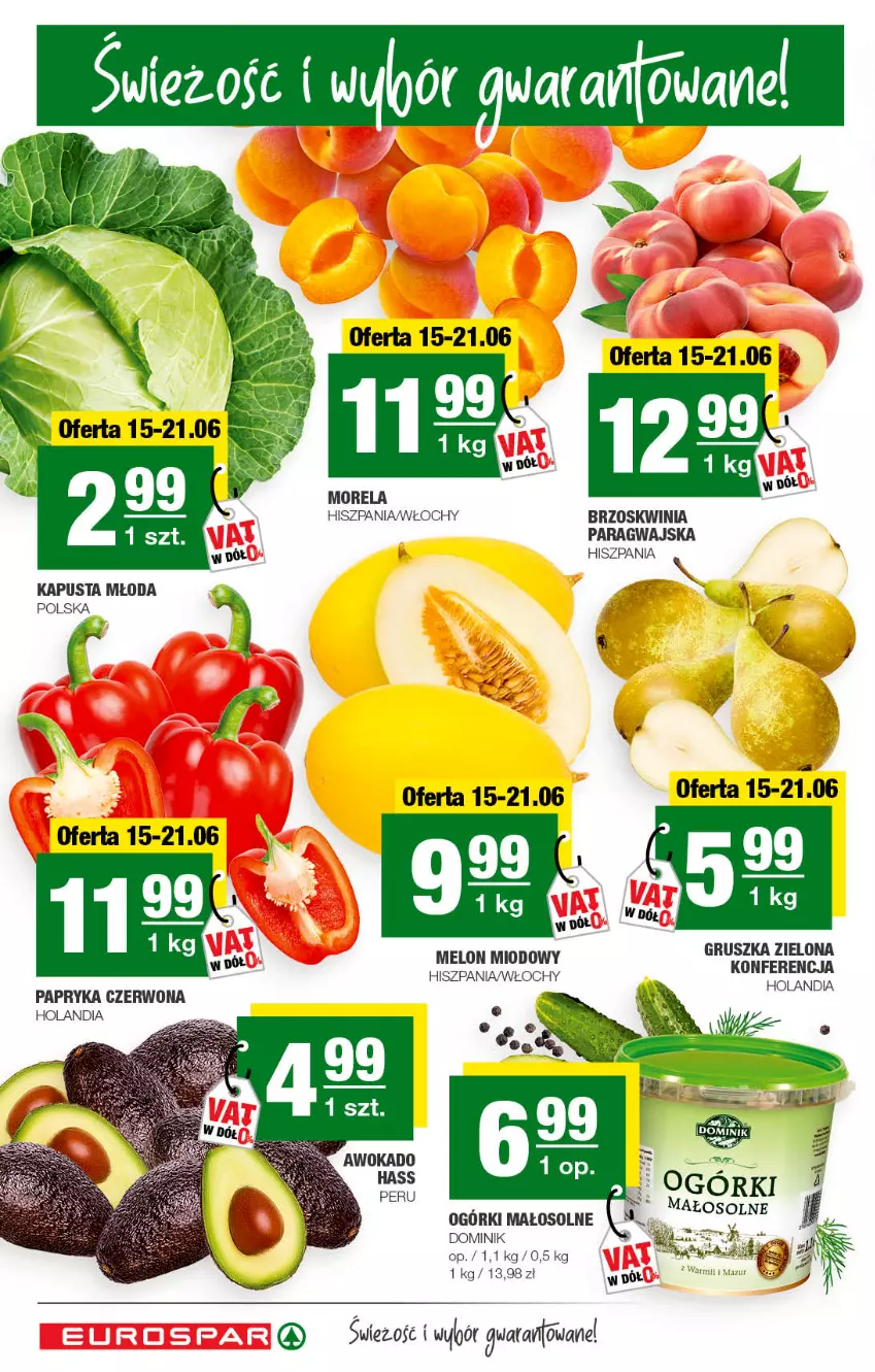 Gazetka promocyjna Spar - EuroSpar - ważna 12.06 do 22.06.2022 - strona 2 - produkty: Melon, Morela, Papryka, Papryka czerwona