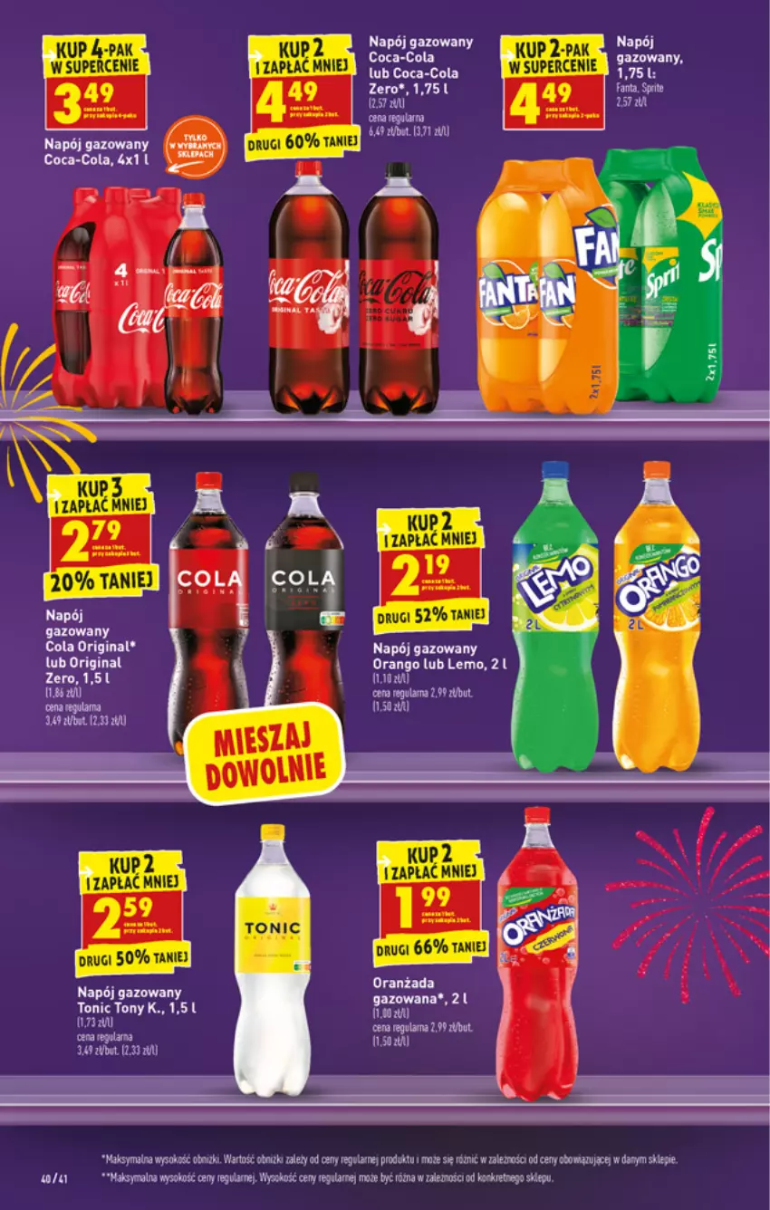 Gazetka promocyjna Biedronka - W tym tygodniu - ważna 27.12 do 31.12.2021 - strona 40 - produkty: Coca-Cola, Fa, Gala, Gin, Kret, Napój, Napój gazowany, Sok