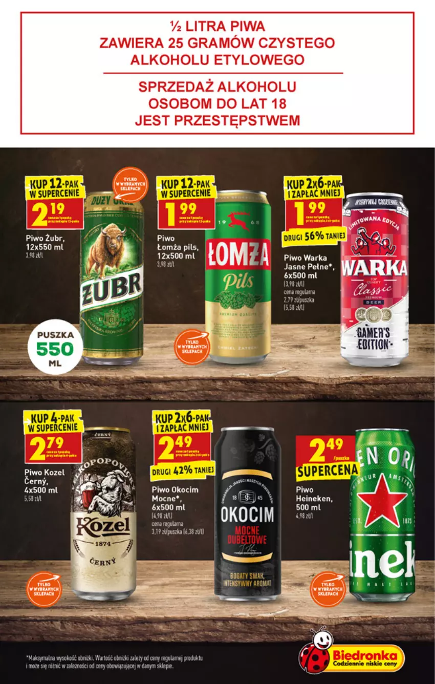 Gazetka promocyjna Biedronka - W tym tygodniu - ważna 27.12 do 31.12.2021 - strona 45 - produkty: Fa, Gra, Heineken, Koc, Okocim, Piwa, Piwo, Warka