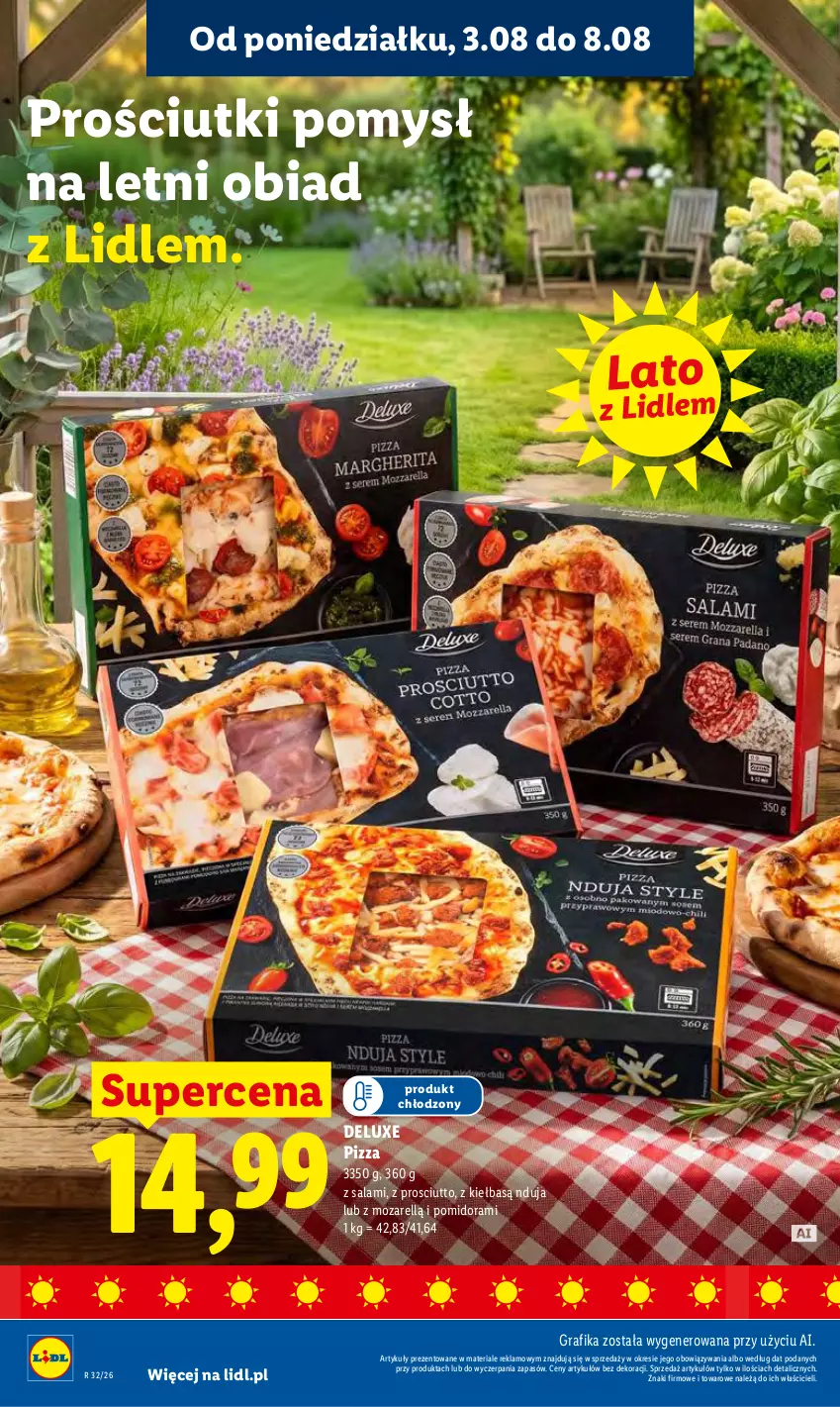 Gazetka promocyjna Lidl - Gazetka ważna od 3.08 do 5.08 - ważna 03.08 do 05.08.2026 - strona 48 - produkty: Gra, Grafika, Pizza, Prosciutto, Salami
