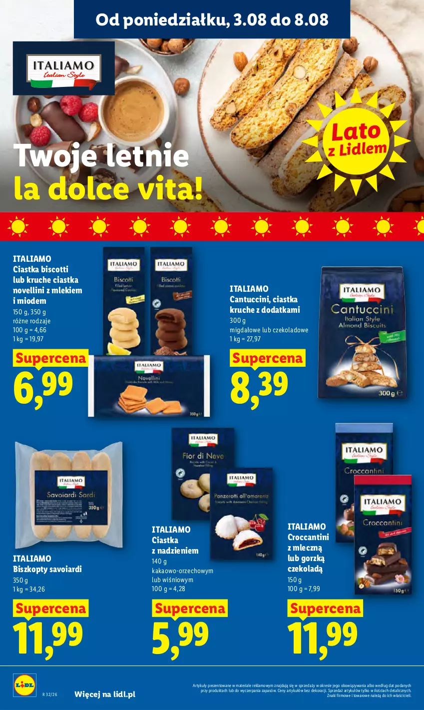 Gazetka promocyjna Lidl - Gazetka ważna od 3.08 do 5.08 - ważna 03.08 do 05.08.2026 - strona 56 - produkty: Biszkopty, Ciastka, Kakao