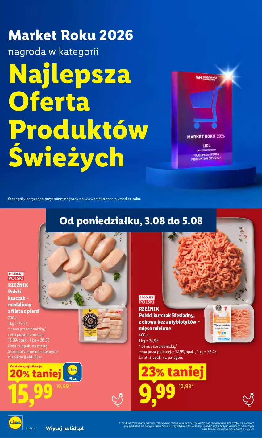 Gazetka promocyjna Lidl - Gazetka ważna od 3.08 do 5.08 - ważna 03.08 do 05.08.2026 - strona 64 - produkty: Kurczak, Lion, Mięso, Mięso mielone