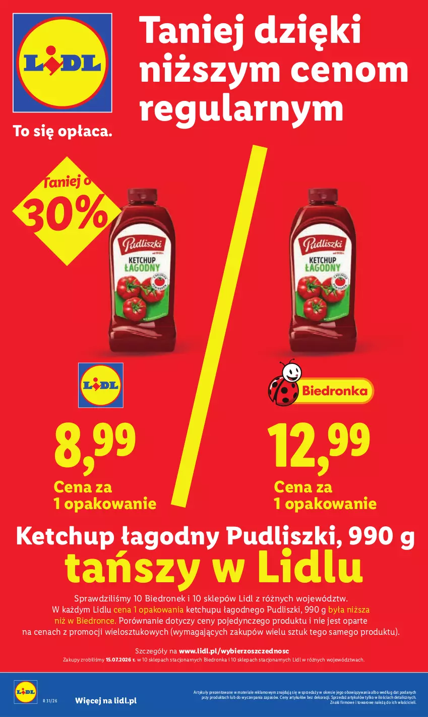 Gazetka promocyjna Lidl - Gazetka ważna od 3.08 do 5.08 - ważna 03.08 do 05.08.2026 - strona 8 - produkty: Dron, Ketchup, Por, Pudliszki