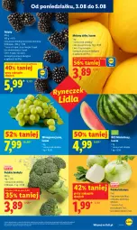 Gazetka promocyjna Lidl - Gazetka ważna od 3.08 do 5.08 - Gazetka - ważna od 05.08 do 05.08.2026 - strona 41 - produkty: Jeżyny, Winogrona, Brokuły, Arbuz, Wino, Melon