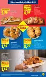 Gazetka promocyjna Lidl - Gazetka ważna od 3.08 do 5.08 - Gazetka - ważna od 05.08 do 05.08.2026 - strona 61 - produkty: Ser, Croissant, Rogal, Gouda, Bułka