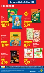Gazetka promocyjna Lidl - Gazetka ważna od 3.08 do 5.08 - Gazetka - ważna od 05.08 do 05.08.2026 - strona 83 - produkty: Hummus, Cheetos, Ser, Mus, Orzeszki, Chipsy, Daktyle, Chrupki, Orzeszki ziemne, Lay’s, Bakalland