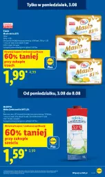 Gazetka promocyjna Lidl - Gazetka ważna od 3.08 do 5.08 - Gazetka - ważna od 05.08 do 05.08.2026 - strona 9 - produkty: Pilos, Masło, Mleko