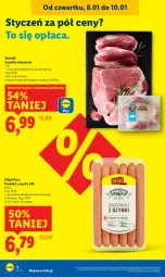 Gazetka promocyjna Lidl - GAZETKA - Gazetka - ważna od 10.01 do 10.01.2026 - strona 2 - produkty: Pur, Parówki, Parówki z szynki, PIKOK