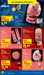Gazetka promocyjna Lidl - GAZETKA - Gazetka - ważna od 10.01 do 10.01.2026 - strona 24 - produkty: Polędwica, Hamburger, Królik, Tusz, Lack, Schab wieprzowy, Burger, Mięso
