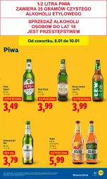 Gazetka promocyjna Lidl - GAZETKA - Gazetka - ważna od 10.01 do 10.01.2026 - strona 43 - produkty: Piwa, Por, NBA, Perła, Miód, Imbir