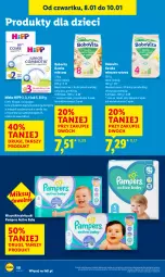 Gazetka promocyjna Lidl - GAZETKA - Gazetka - ważna od 10.01 do 10.01.2026 - strona 50 - produkty: HiPP, Ryż, Pampers, BoboVita, Dzieci