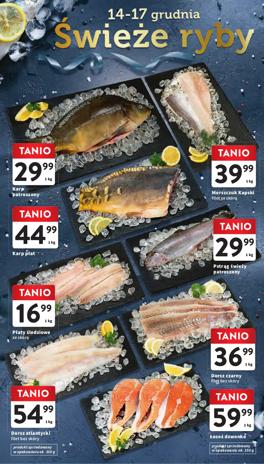 Gazetka promocyjna Intermarche - Gazetka Intermarche - ważna 07.12 do 13.12.2023 - strona 19 - produkty: Dorsz, Karp, Płaty śledziowe, Pstrąg