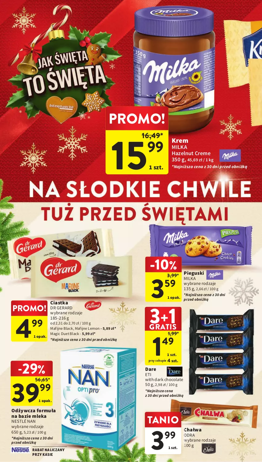 Gazetka promocyjna Intermarche - Gazetka Intermarche - ważna 07.12 do 13.12.2023 - strona 38 - produkty: Chałwa, Ciastka, Dr Gerard, Gra, Lack, Milka, Nestlé