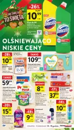 Gazetka promocyjna Intermarche - Gazetka Intermarche - Gazetka - ważna od 13.12 do 13.12.2023 - strona 43 - produkty: Domestos, Naturell, Gin, Pampers, Papier, Dezodorant, Majtki, Proszek do prania, Persil, Silan, Płyn do płukania, Ręcznik, Huggies, Podpaski, Płyn do wc, Dzieci, Pieluchomajtki, Pronto, Kapsułki do prania, Naturella, Fa