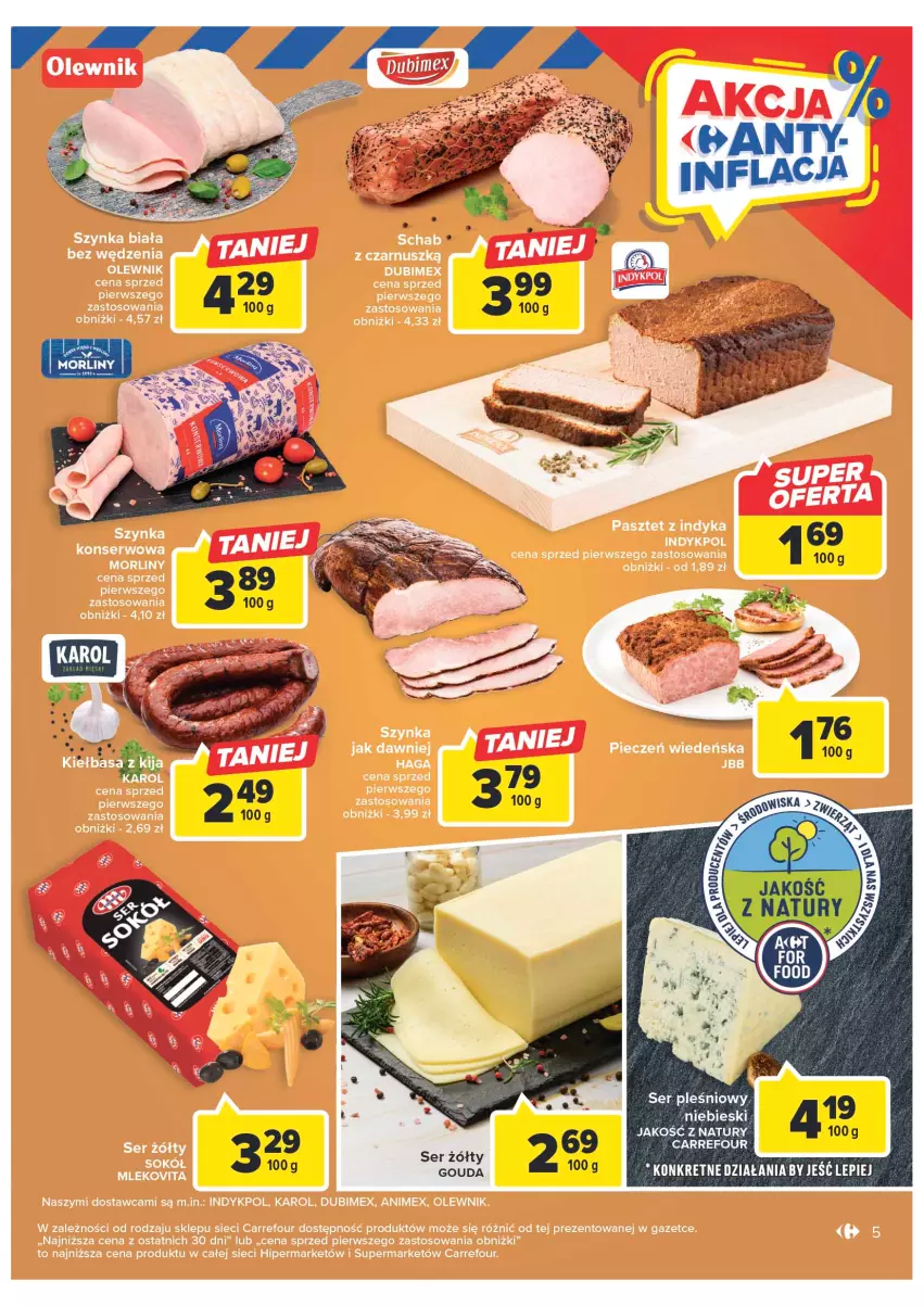 Gazetka promocyjna Carrefour - Gazetka Targ świeżości - ważna 27.02 do 04.03.2023 - strona 5 - produkty: Gouda, Morliny, Ser, Ser pleśniowy