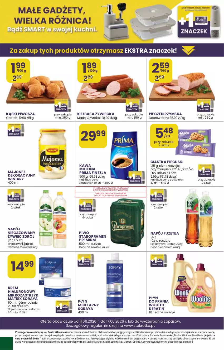 Gazetka promocyjna Stokrotka - Supermarket - ważna 11.06 do 17.06.2026 - strona 30 - produkty: Gra, Mięso, Optima, Owoce, Piwa, Warzywa