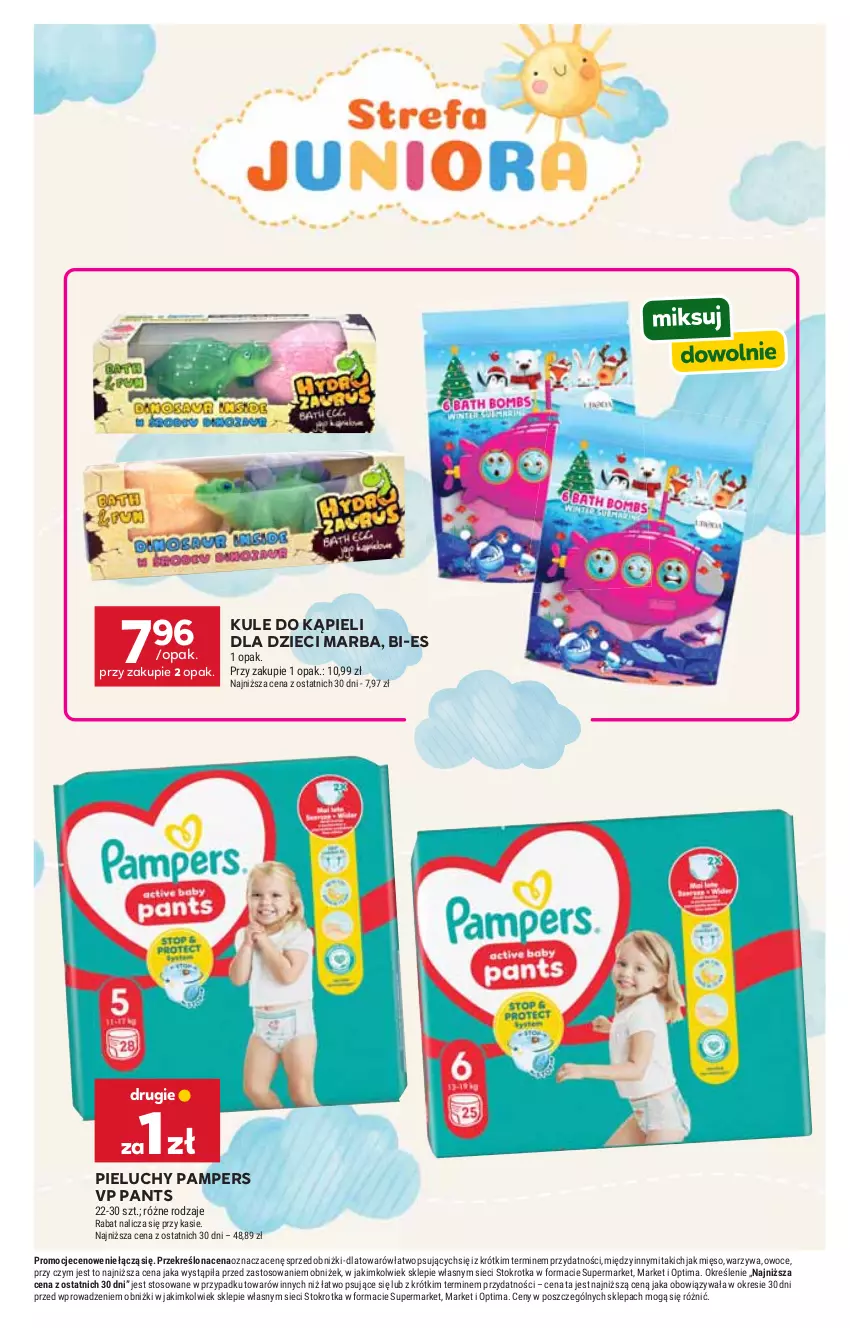 Gazetka promocyjna Stokrotka - Supermarket - ważna 11.06 do 17.06.2026 - strona 35 - produkty: Dzieci, Mięso, Optima, Owoce, Pampers, Pieluchy, Warzywa