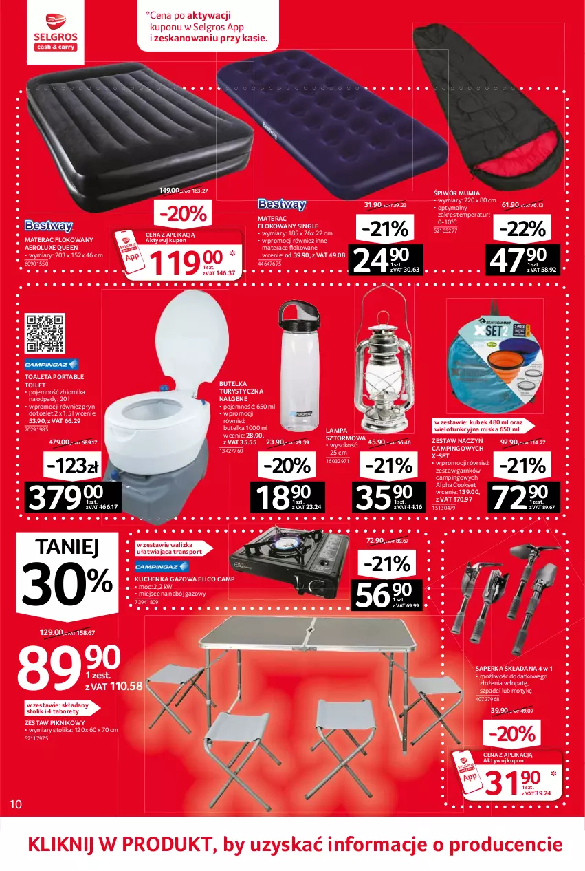 Gazetka promocyjna Selgros - Oferta przemysłowa - ważna 10.06 do 23.06.2021 - strona 10 - produkty: Kubek, Lampa, LG, Materac, Miska, Por, Sok, Sport, Stolik, Taboret, Tera, Tran, Walizka